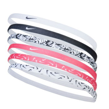 Bandeau Nike Headbands 6 Pk Printed White/aster Pink/black | Nike