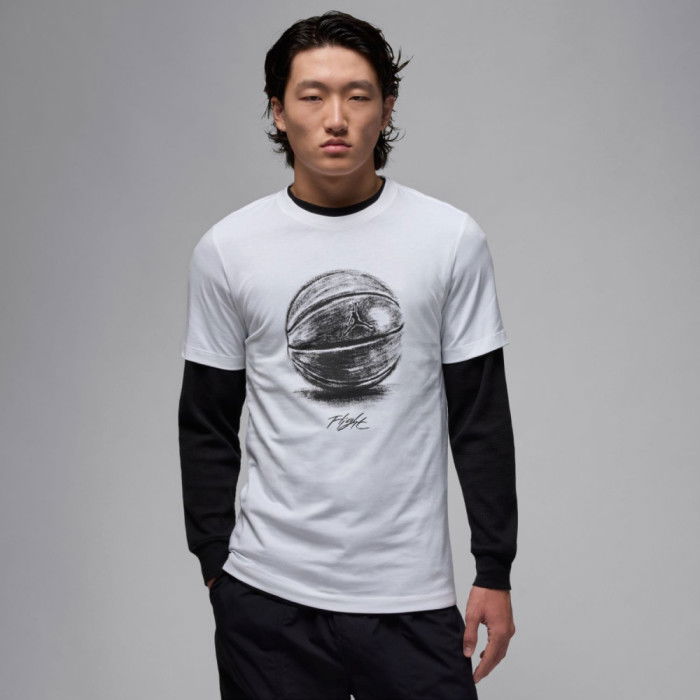 T-shirt Jordan white/black image n°1