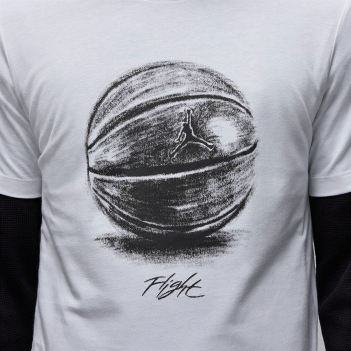 T-shirt Jordan white/black image n°4