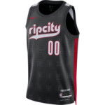 Color Black of the product Maillot NBA Scoot Henderson Portland Trailblazers...