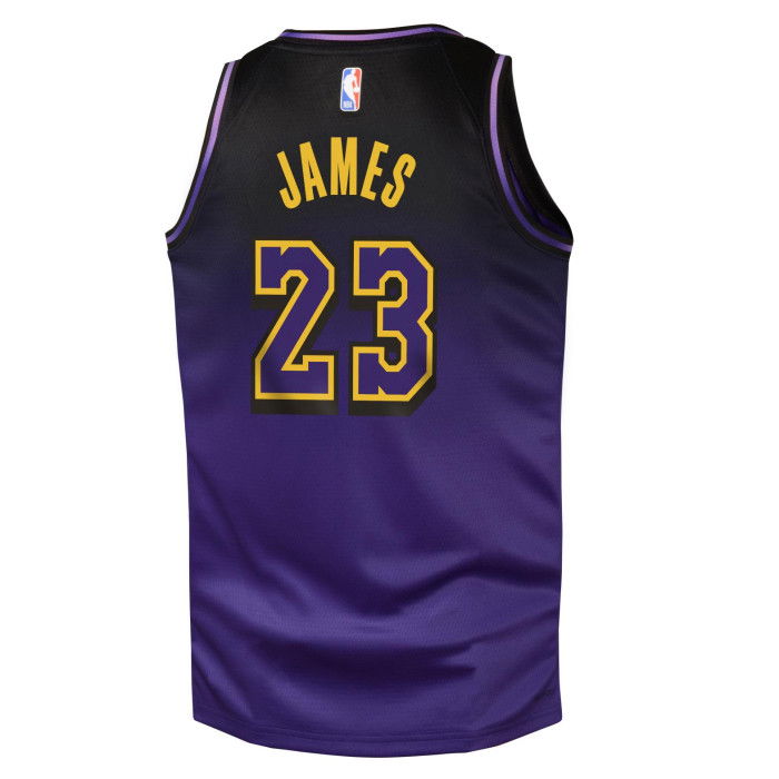 Maillot NBA Lebron James Los Angeles Lakers 2024/25 Nike City Edition Swingman image n°2