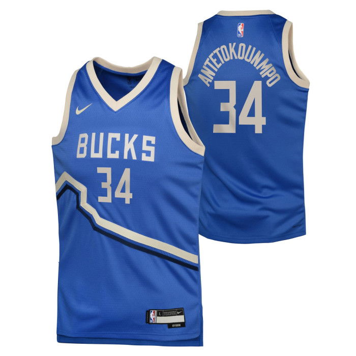 Maillot NBA Giannis Antetokounmpo Milwaukee Bucks 2024/25 Nike City Edition Swingman image n°3