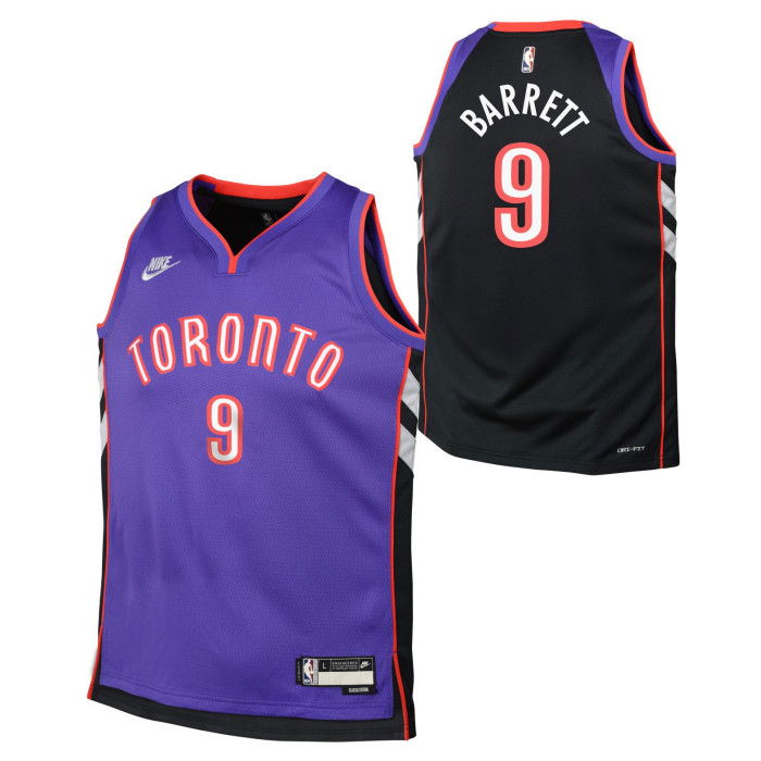 Maillot NBA RJ Barrett Toronto Raptors 2024/25 Nike City Edition Hardwood Classics Swingman image n°3