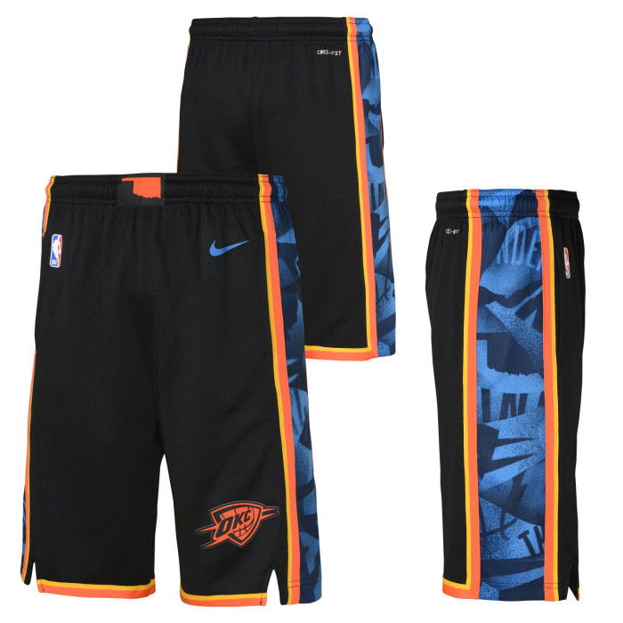 Short NBA Oklahoma City Thunder 2024/25 Nike City Edition Swingman image n°4