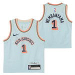 Color Bleu du produit Maillot NBA Victor Wembanyama San Antonio Spurs...