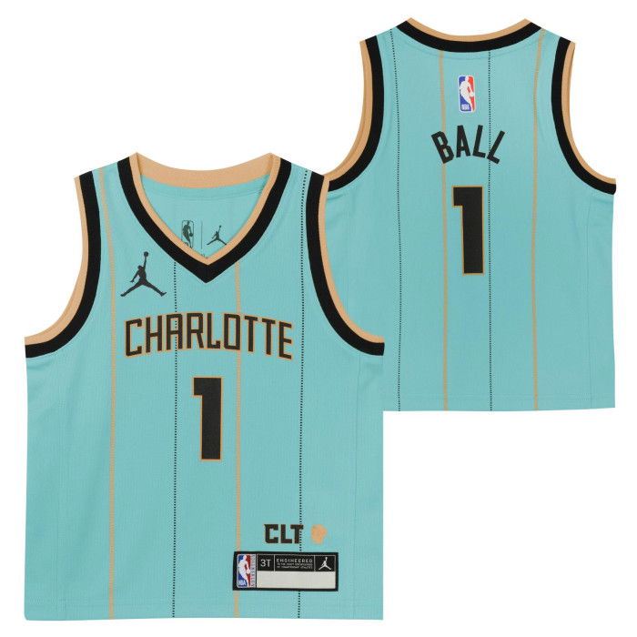 Maillot NBA Lamelo Ball Charlotte Hornets 2024/25 Nike City Edition 0-7 Replica image n°3