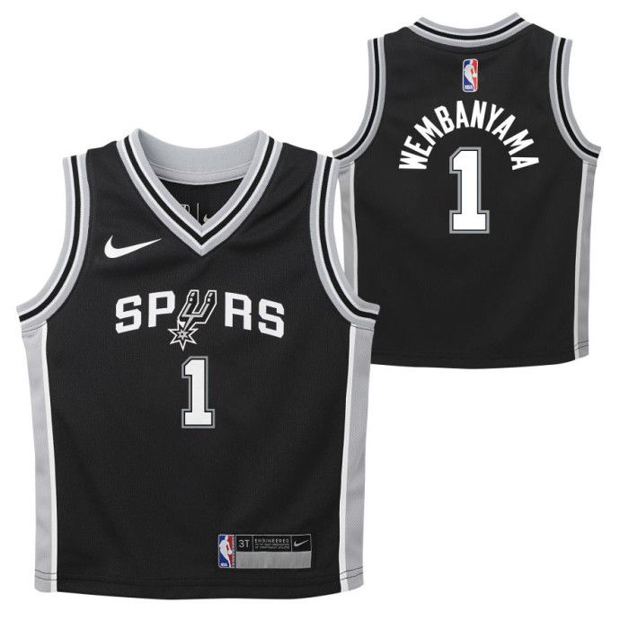 Maillot NBA Wembanyama Victor San Antonio Spurs 0-7 Icon Replica Jersey Enfants image n°3