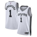 Color Blanc du produit Maillot NBA enfant Victor Wembanyama San Antonio...