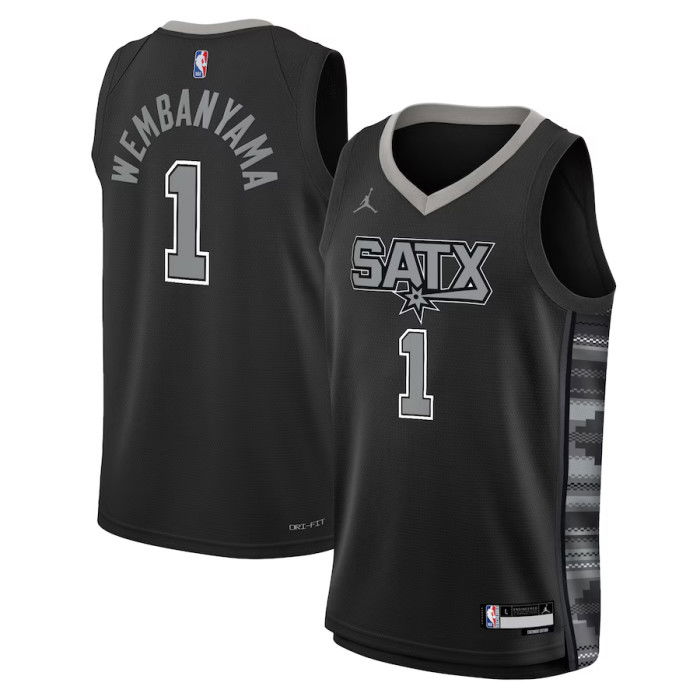 Maillot NBA Victor Wembanyama San Antonio Spurs Boys Statement Swingman Jersey Enfants