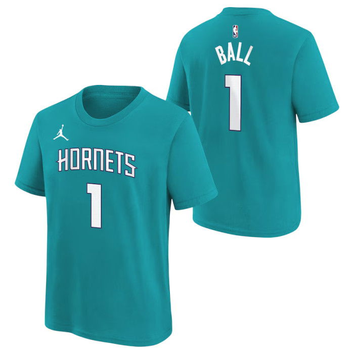 T-shirt NBA Enfant Lamelo Ball Charlotte Hornets Jordan Icon Edition