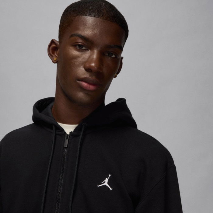 Jordan Brooklyn Fleece black/white zip-up sweatshirt