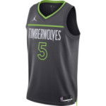 Color Noir du produit Maillot NBA Anthony Edwards Minnesota Timberwolves...