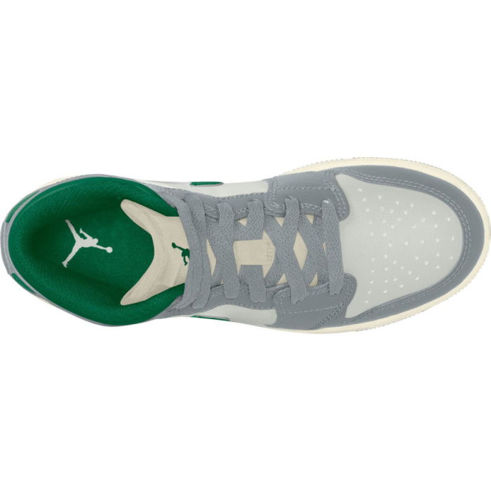 Air Jordan 1 Mid Summit White/Pine Green Enfants GS