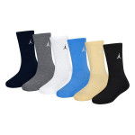 Color Multicolor du produit Pack de 6 chaussettes Jordan enfant Everyday Essentials