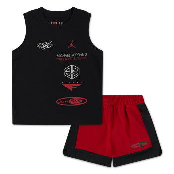 Jordan Brooklyn Mesh Short Set Kids Black | Air Jordan