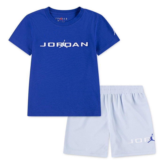 Jordan Baseline Mesh Short Set Kids Hydrogen Blue