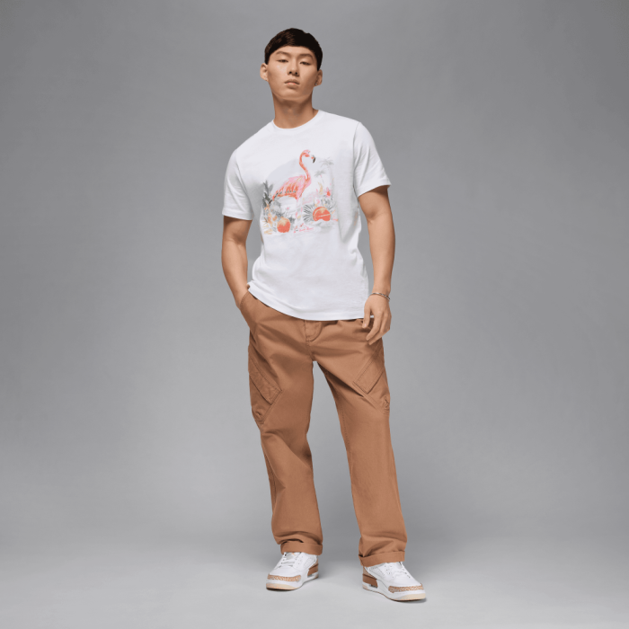 Koszulka Jordan Flight Essentials biały/czarny