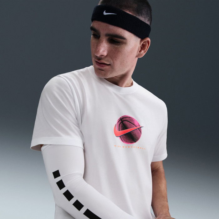 T-shirt Nike Basketball white pink