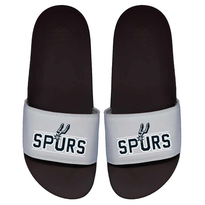 Claquettes ISLIDE NBA San Antonio Spurs Combo Logo Black Motto
