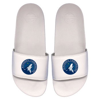 Claquettes ISLIDE NBA Minnesota Timberwolves Primary Logo White Motto
