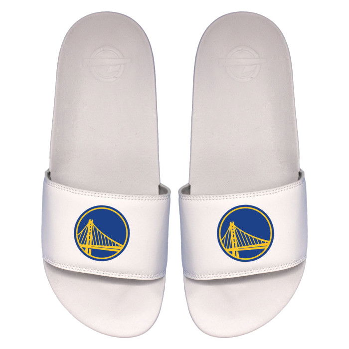 Claquettes ISLIDE NBA Golden State Warriors Primary Logo White Motto