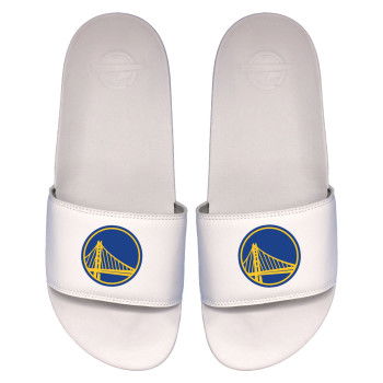 Claquettes ISLIDE NBA Golden State Warriors Primary Logo White Motto