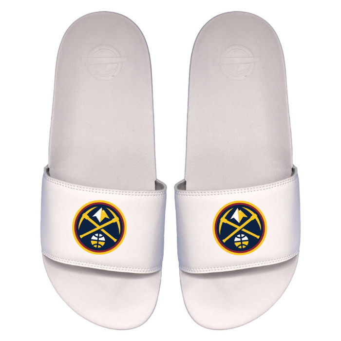Claquettes ISLIDE NBA Denver Nuggets Primary Logo White Motto