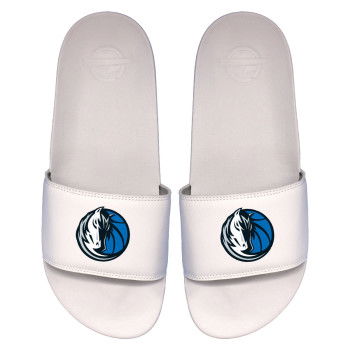 ISLIDE slides NBA Dallas Mavericks Primary Logo White Motto