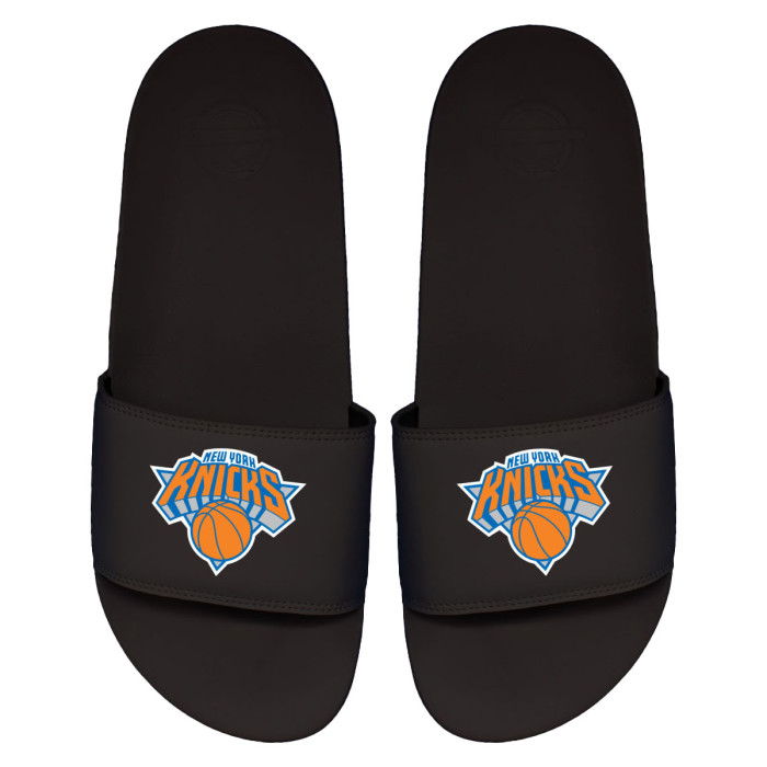 Claquettes ISLIDE NBA New York Knicks Primary Logo Black Motto