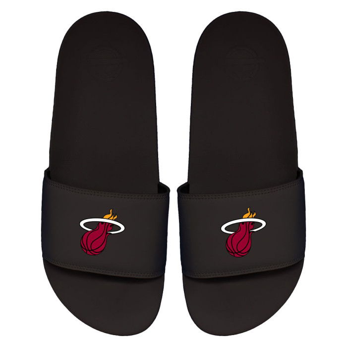 Claquettes ISLIDE NBA Miami Heat Primary Logo Black Motto