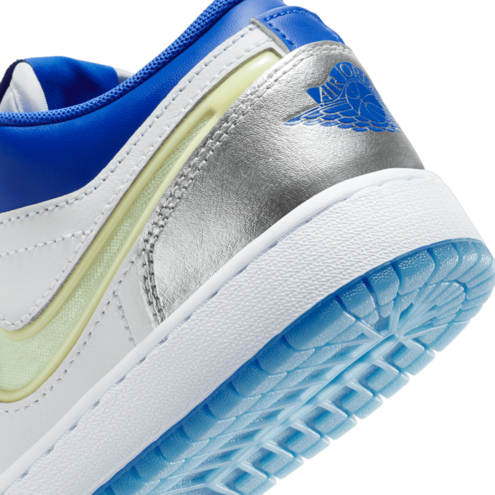 Air Jordan 1 Low Sneaker School white/hyperhyper royalmetallic silver
