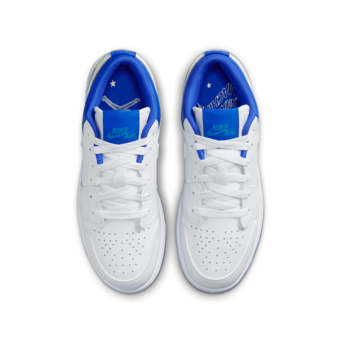 Air Jordan 1 Low Sneaker School white/hyperhyper royalmetallic silver