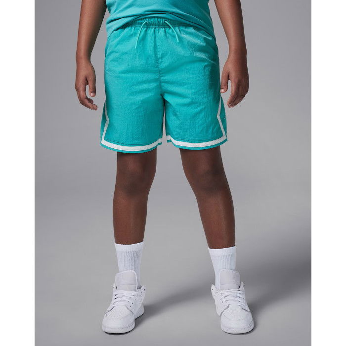 Pantaloncini Jordan Poolside Woven Diamond Washed Teal da bambino