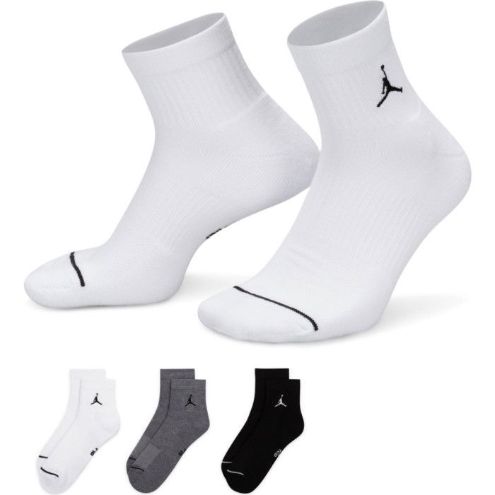 Pack de 3 paires de Chaussettes Jordan Everyday Mid black grey white
