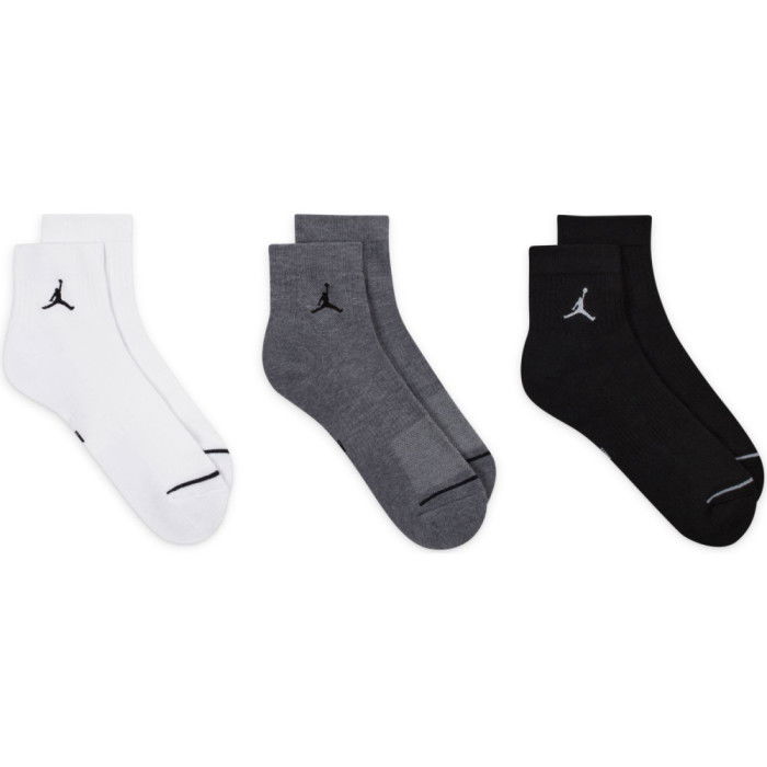 Pack de 3 paires de Chaussettes Jordan Everyday Mid black grey white