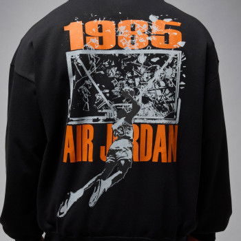 Jordan AJ1 SBB Brooklyn zwart zeester sweatshirt