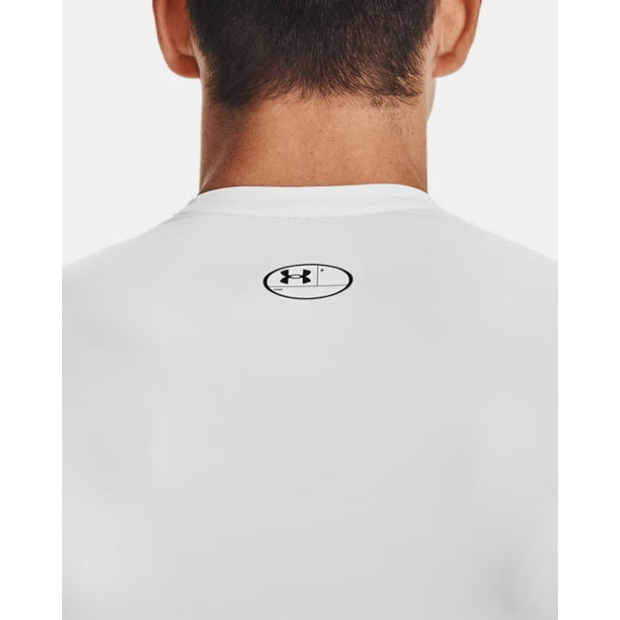 T-shirt Compression Under Armour Heatgear White--black