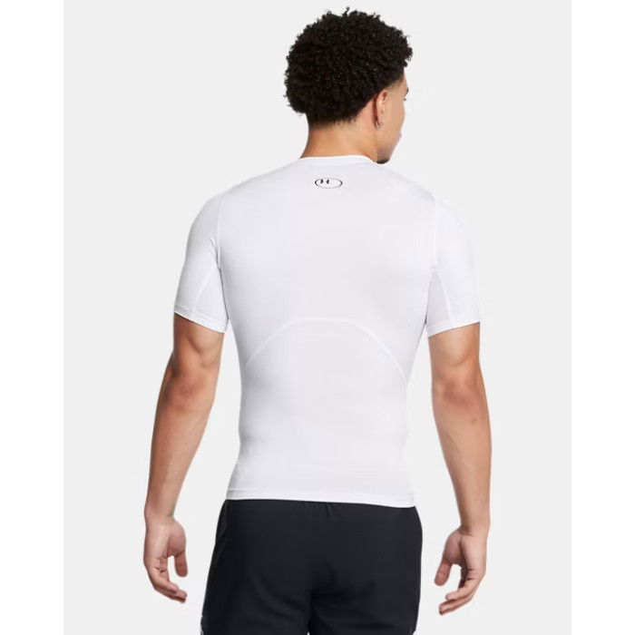 T-shirt Compression Under Armour Heatgear White--black