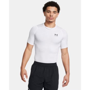 T-shirt Compression Under Armour Heatgear White--black