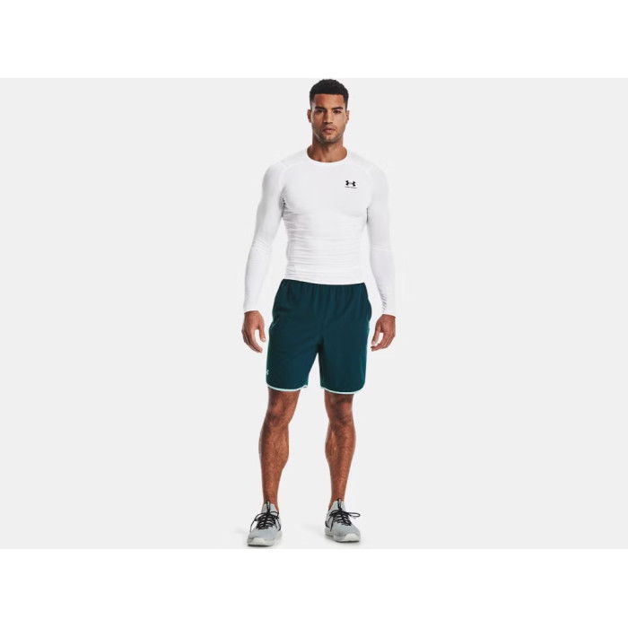 T-shirt Manches Longues Compression Under Armour Heatgear White-black
