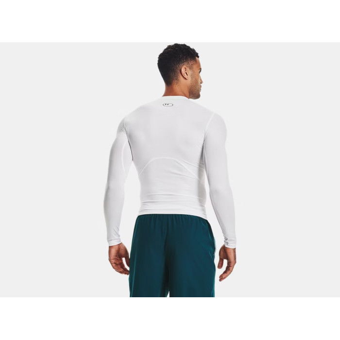 T-shirt Manches Longues Compression Under Armour Heatgear White-black
