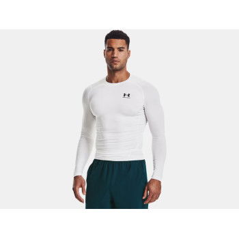 T-shirt Manches Longues Compression Under Armour Heatgear White-black