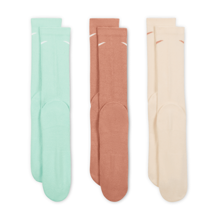 Pachet de 3 perechi de șosete multicolore Nike Everyday Plus Cushioned