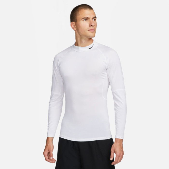 Tee-shirt Compression Manches Longues Nike Pro white