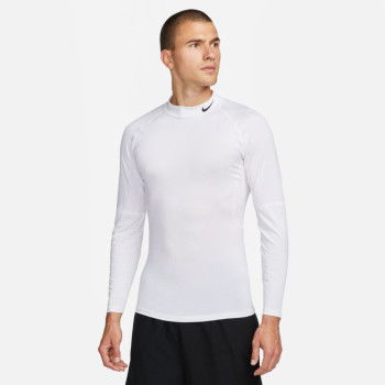 Tee-shirt Compression Manches Longues Nike Pro white