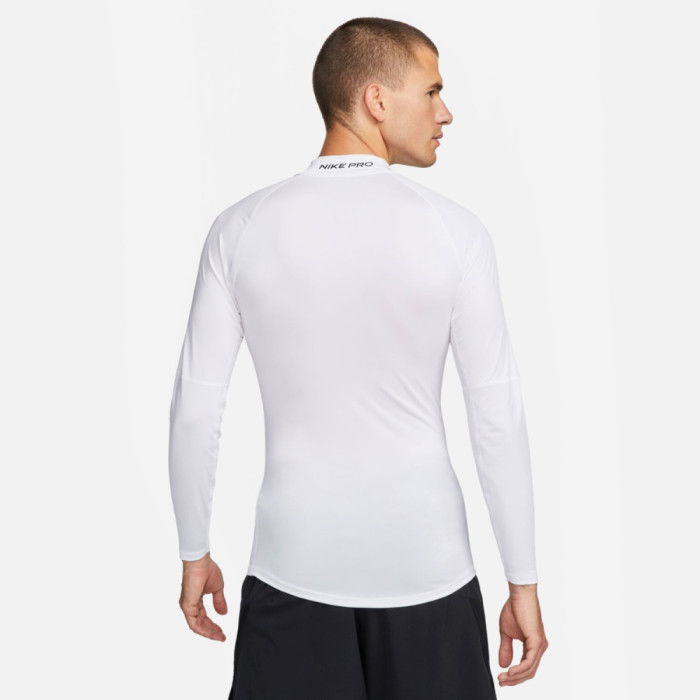 Tee-shirt Compression Manches Longues Nike Pro white