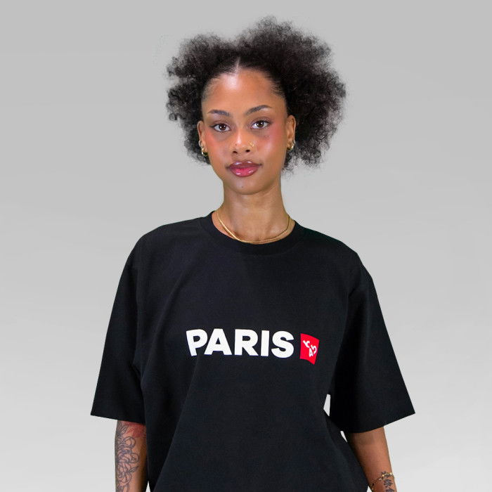 b4b T-Shirt "Paris" Schwarz