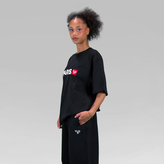 b4b T-Shirt "Paris" Schwarz