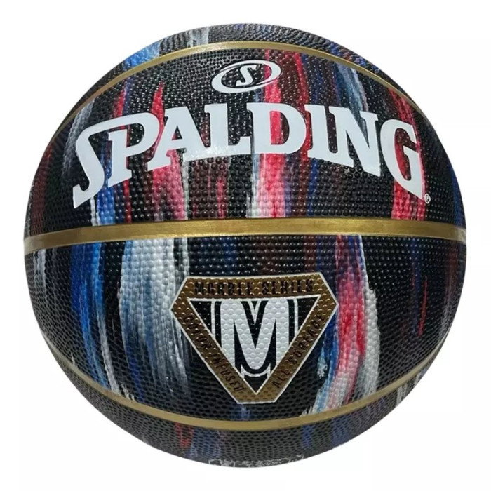 Spalding Downtown - Pallone Da Basket In Gomma, Misura 7, Colore: Nero - 5