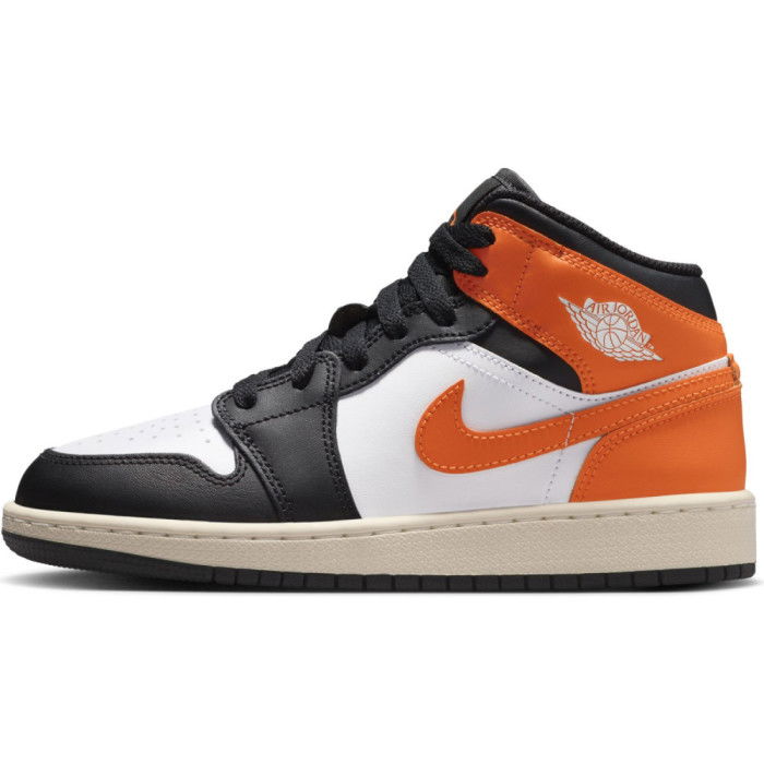 Air Jordan 1 Mid Black Toe Starfish Enfants GS